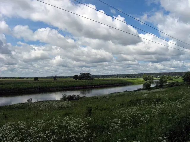 Москва-река в районе деревни Ягунин