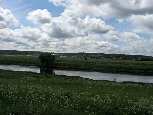 Москва-река в районе деревни Ягунин