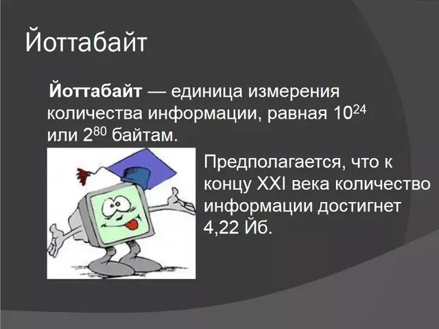 Единицы измерения информации презентация