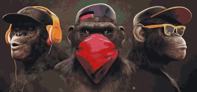 три обезьяны