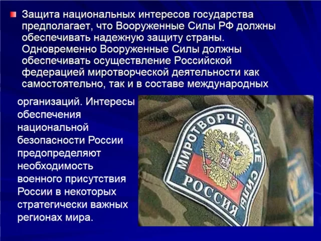 Международная (миротворческая) деятельность Вооруженных Сил Российской Федерации