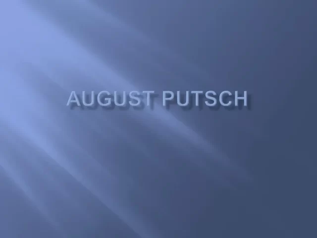 August Putsch презентация