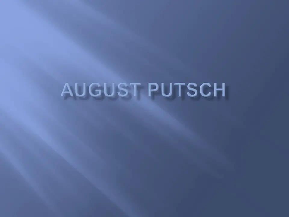 august putch 1